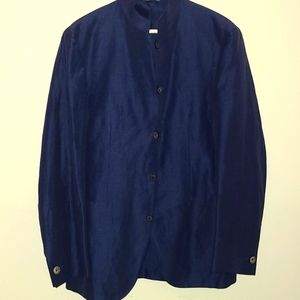 Canali Mandarin Collar Blazer